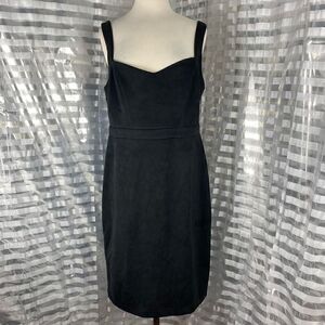 Rebecca B Black Faux Suede Sleeveless Dress